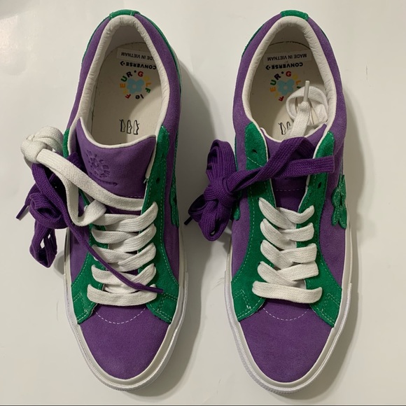 Converse Golf Le Fleur Ox Purple Green 162128C Sneakers Men’s Size 12 - Picture 2 of 11